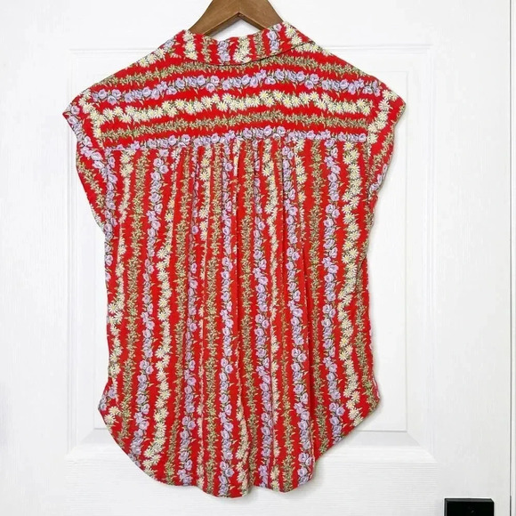 ANTHROPOLOGIE 49 of 52 Conversations XS Colloquial Button Down Daisy - Picture 8 of 9